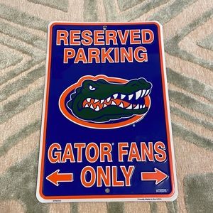 Florida gators parking sign
